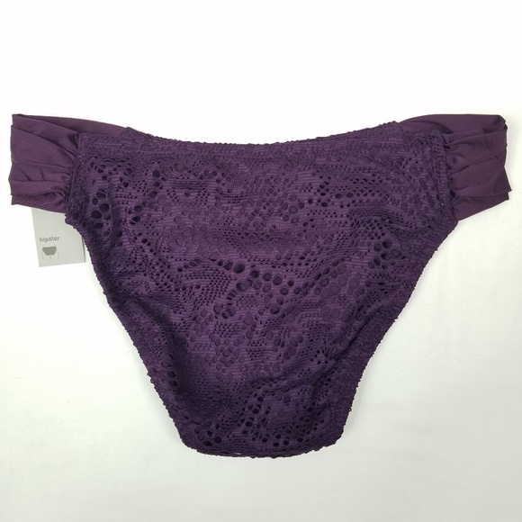 Mossimo Crochet Tabside Hipster Bikini Bottom Med - Picture 3 of 5